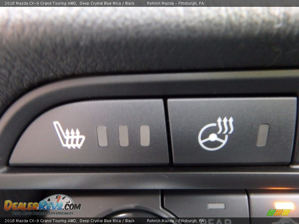 2018 Mazda CX-9 Grand Touring AWD Deep Crystal Blue Mica / Black Photo #14