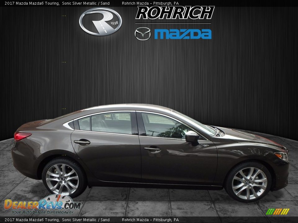 2017 Mazda Mazda6 Touring Sonic Silver Metallic / Sand Photo #2