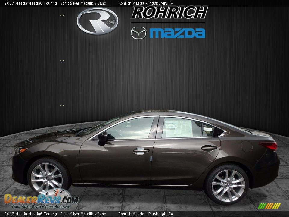 2017 Mazda Mazda6 Touring Sonic Silver Metallic / Sand Photo #3