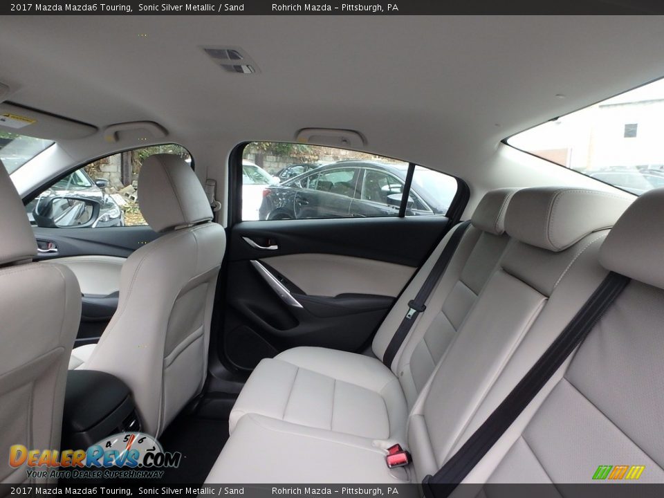 2017 Mazda Mazda6 Touring Sonic Silver Metallic / Sand Photo #7