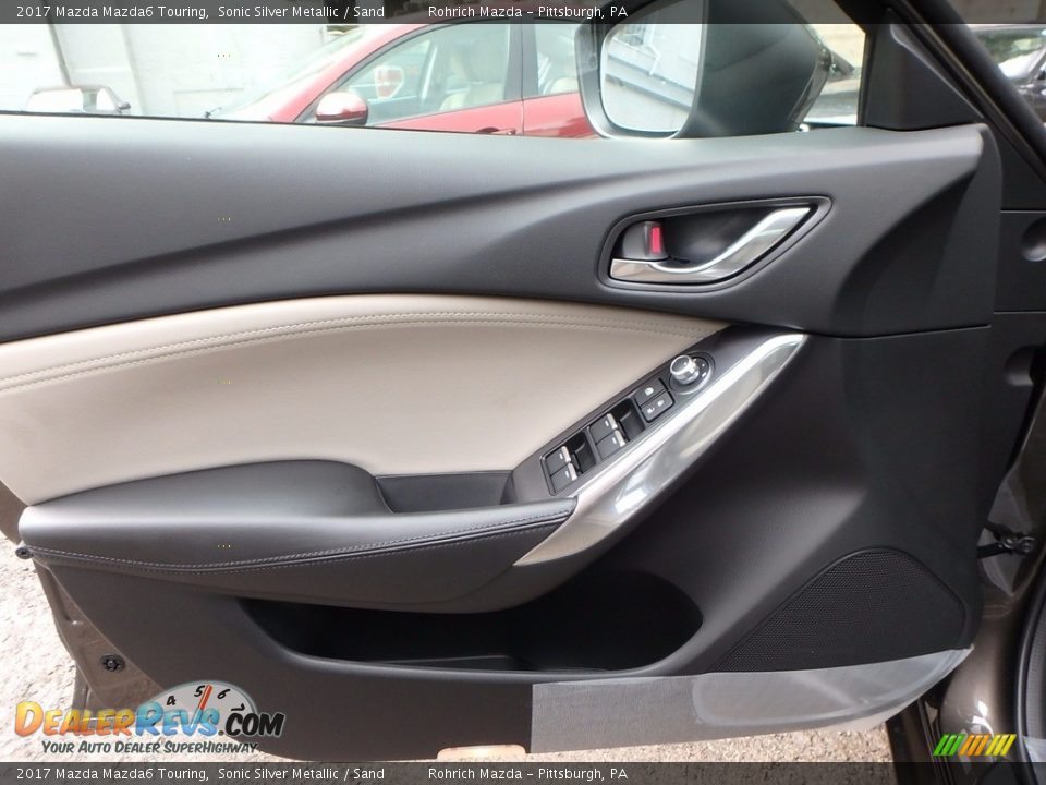 2017 Mazda Mazda6 Touring Sonic Silver Metallic / Sand Photo #9