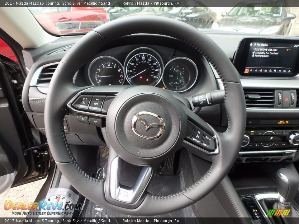 2017 Mazda Mazda6 Touring Sonic Silver Metallic / Sand Photo #11