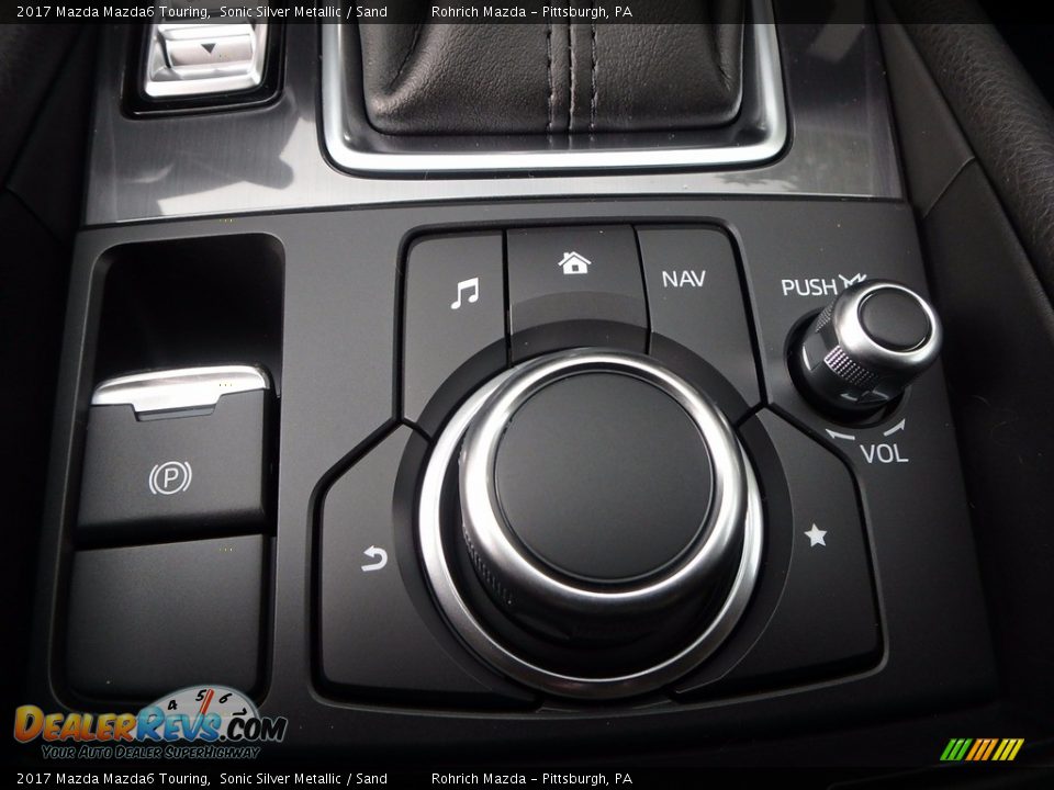 2017 Mazda Mazda6 Touring Sonic Silver Metallic / Sand Photo #12