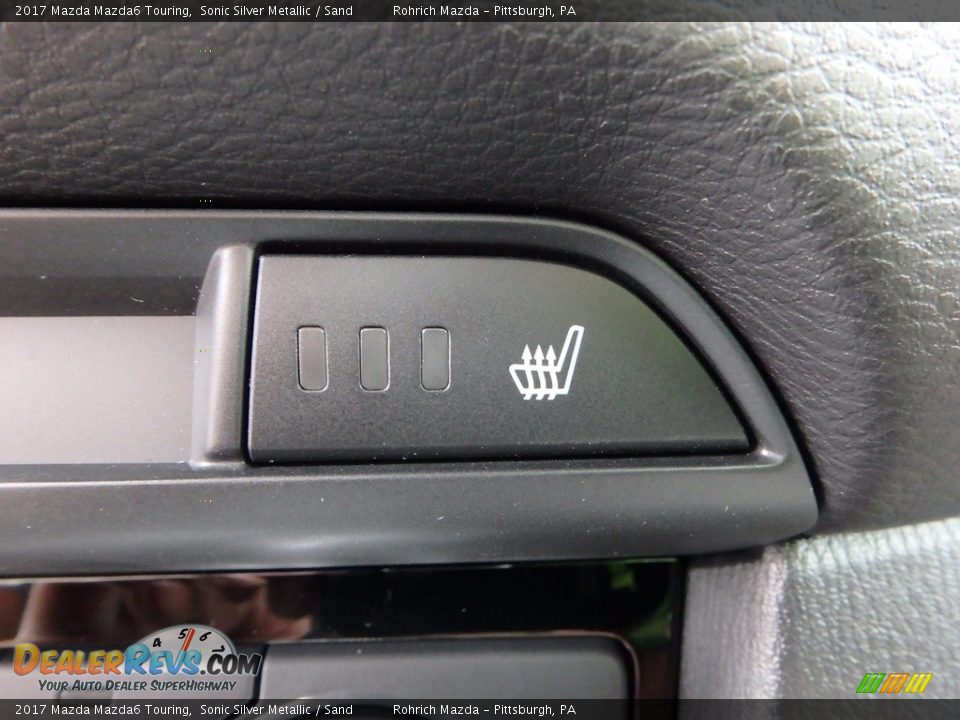 2017 Mazda Mazda6 Touring Sonic Silver Metallic / Sand Photo #13