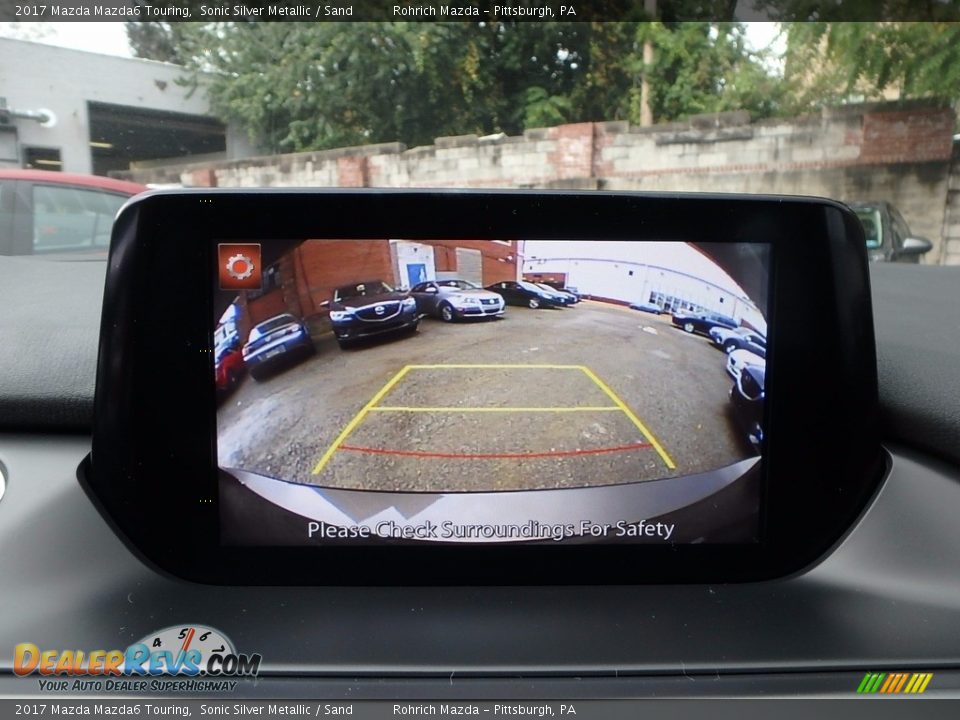 2017 Mazda Mazda6 Touring Sonic Silver Metallic / Sand Photo #14