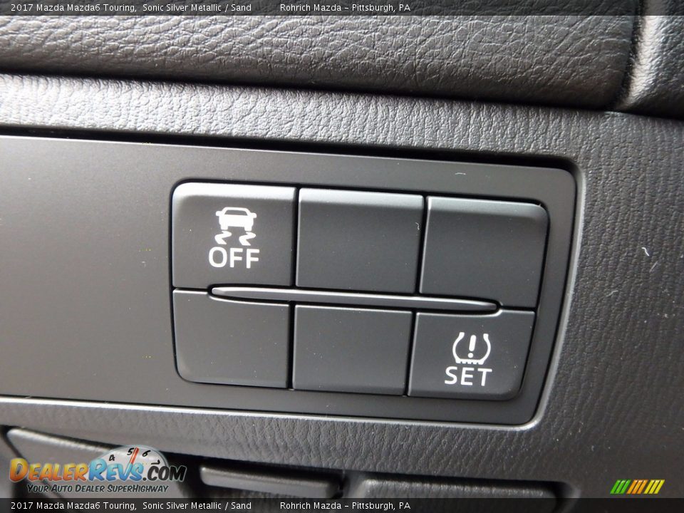 2017 Mazda Mazda6 Touring Sonic Silver Metallic / Sand Photo #15