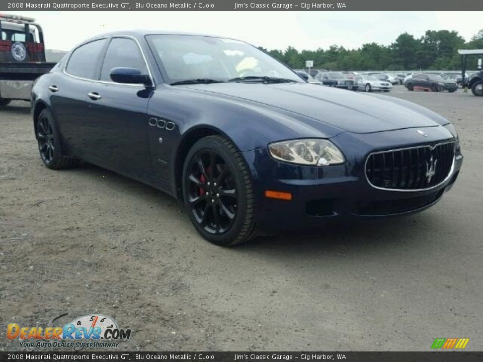 2008 Maserati Quattroporte Executive GT Blu Oceano Metallic / Cuoio Photo #1