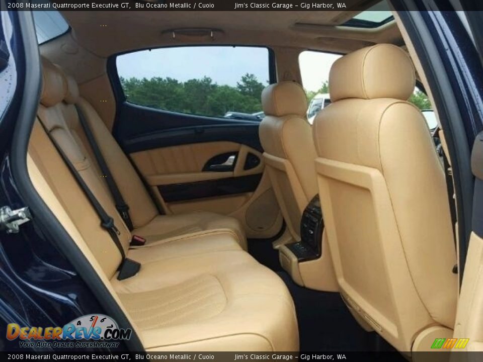2008 Maserati Quattroporte Executive GT Blu Oceano Metallic / Cuoio Photo #5