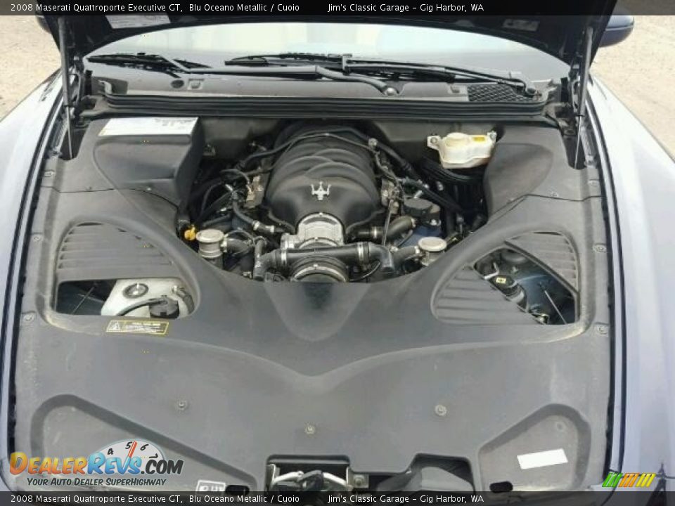 2008 Maserati Quattroporte Executive GT Blu Oceano Metallic / Cuoio Photo #7