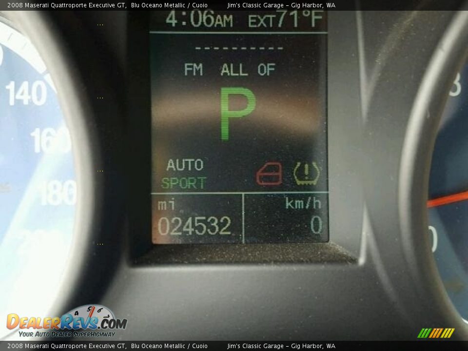 2008 Maserati Quattroporte Executive GT Blu Oceano Metallic / Cuoio Photo #8