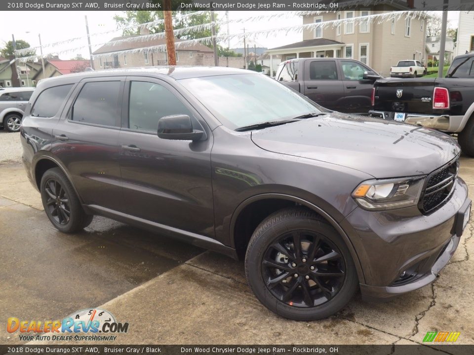 2018 Dodge Durango SXT AWD Bruiser Gray / Black Photo #2