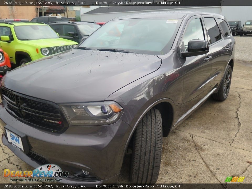2018 Dodge Durango SXT AWD Bruiser Gray / Black Photo #5
