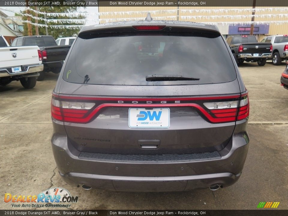 2018 Dodge Durango SXT AWD Bruiser Gray / Black Photo #9