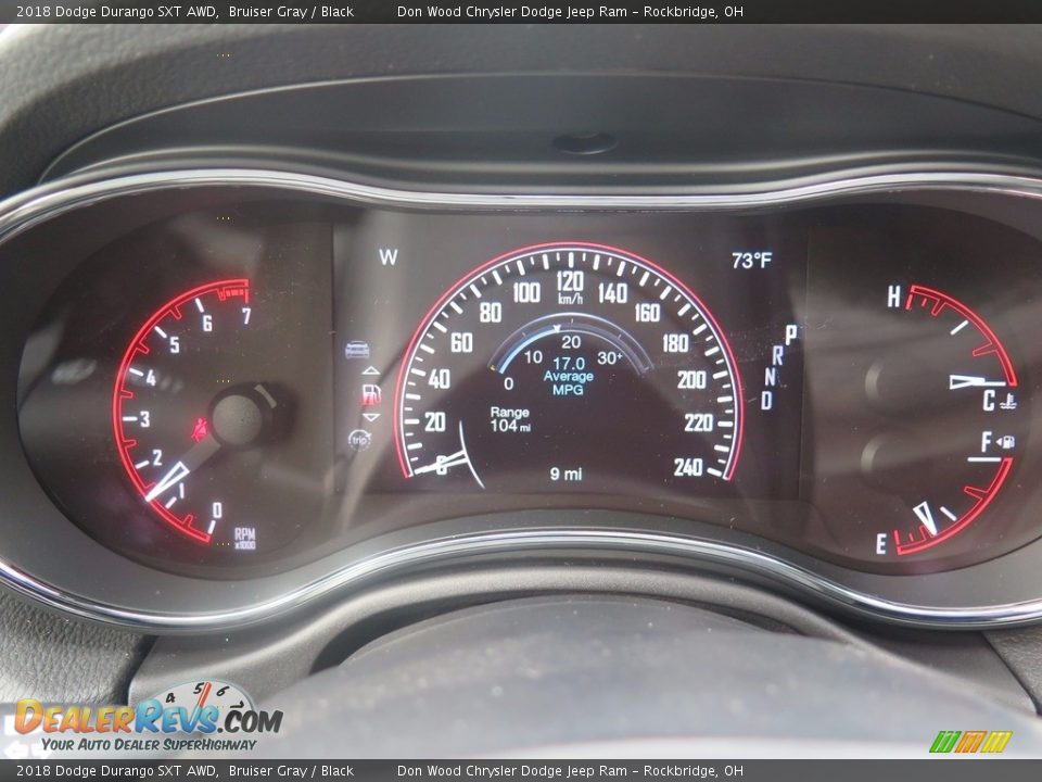 2018 Dodge Durango SXT AWD Bruiser Gray / Black Photo #14