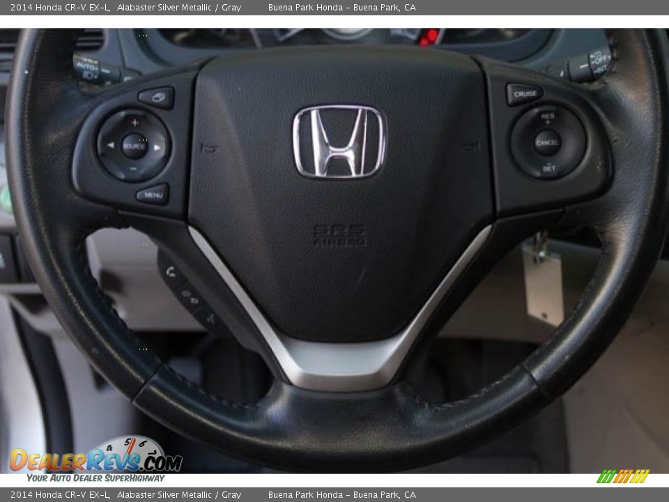 2014 Honda CR-V EX-L Alabaster Silver Metallic / Gray Photo #11