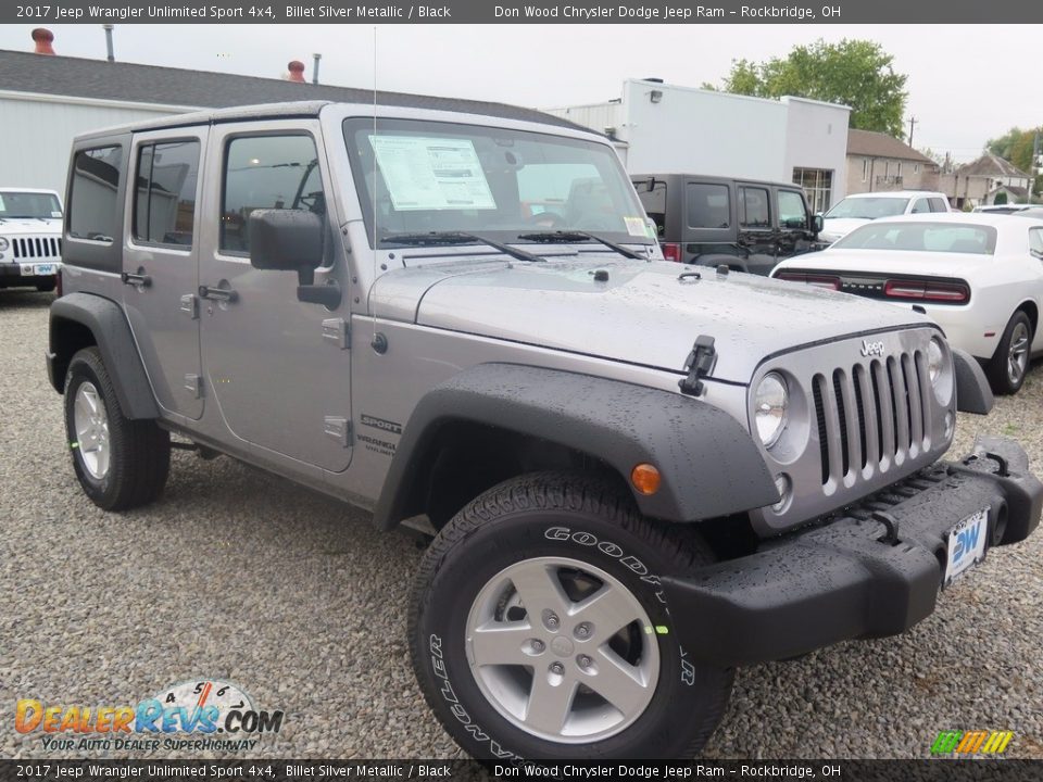 2017 Jeep Wrangler Unlimited Sport 4x4 Billet Silver Metallic / Black Photo #1