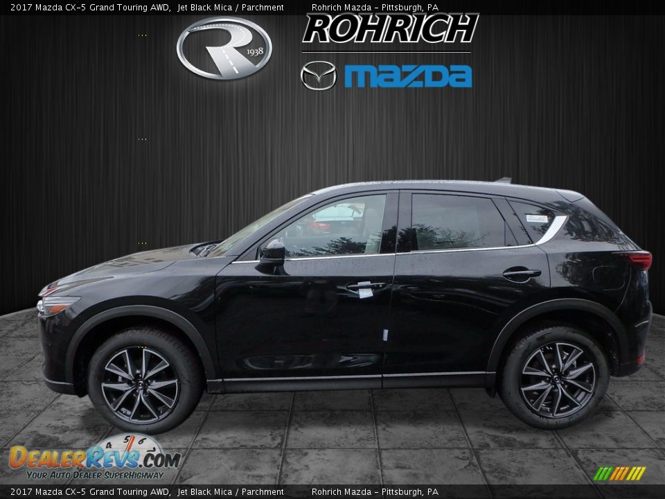 2017 Mazda CX-5 Grand Touring AWD Jet Black Mica / Parchment Photo #4