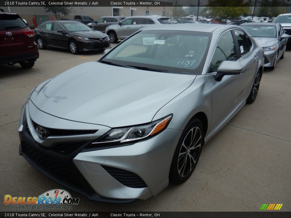 2018 Toyota Camry SE Celestial Silver Metallic / Ash Photo #1