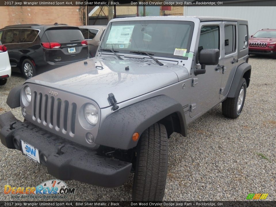 2017 Jeep Wrangler Unlimited Sport 4x4 Billet Silver Metallic / Black Photo #5