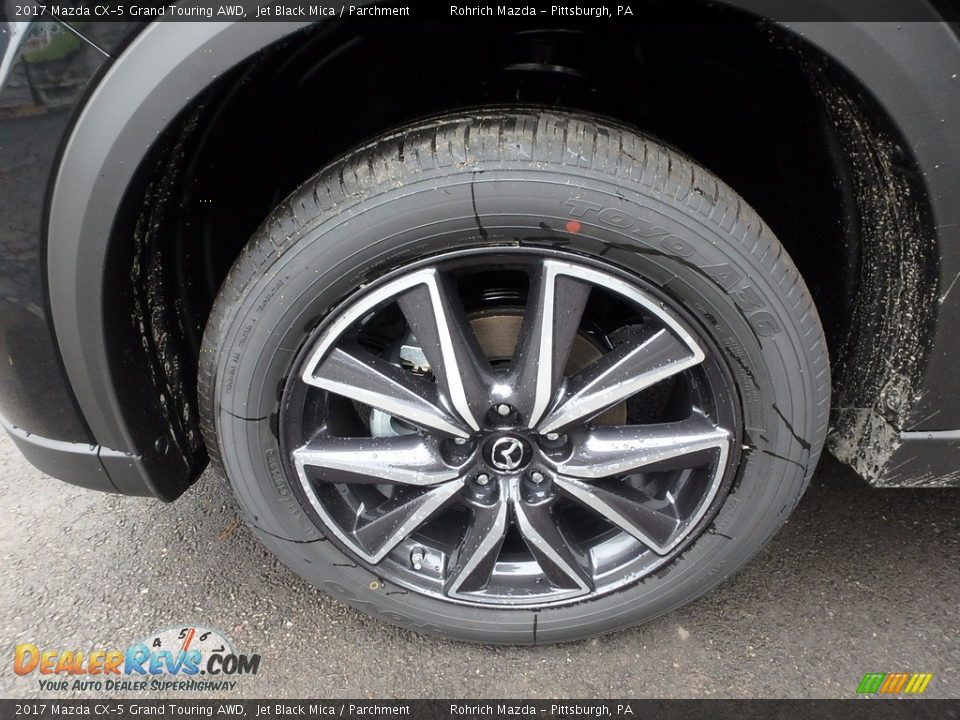 2017 Mazda CX-5 Grand Touring AWD Jet Black Mica / Parchment Photo #5