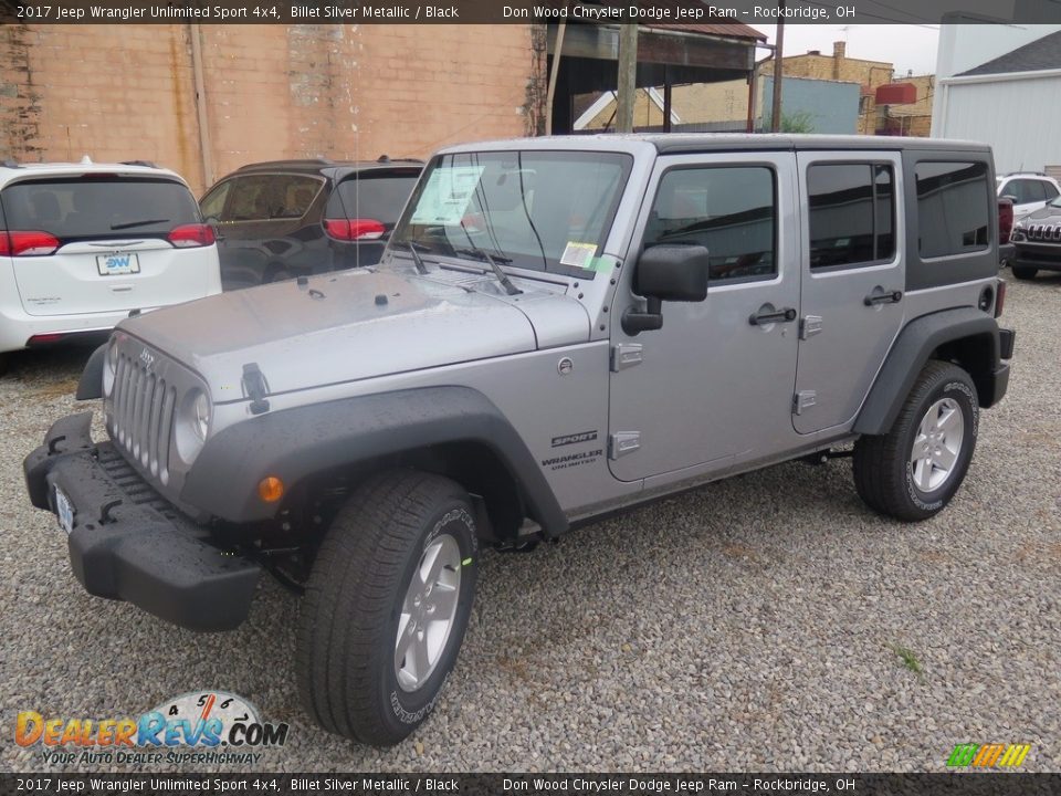 2017 Jeep Wrangler Unlimited Sport 4x4 Billet Silver Metallic / Black Photo #6