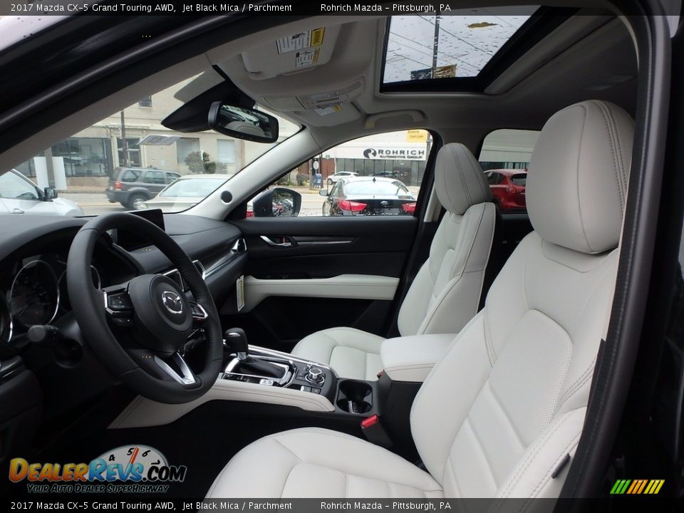2017 Mazda CX-5 Grand Touring AWD Jet Black Mica / Parchment Photo #7