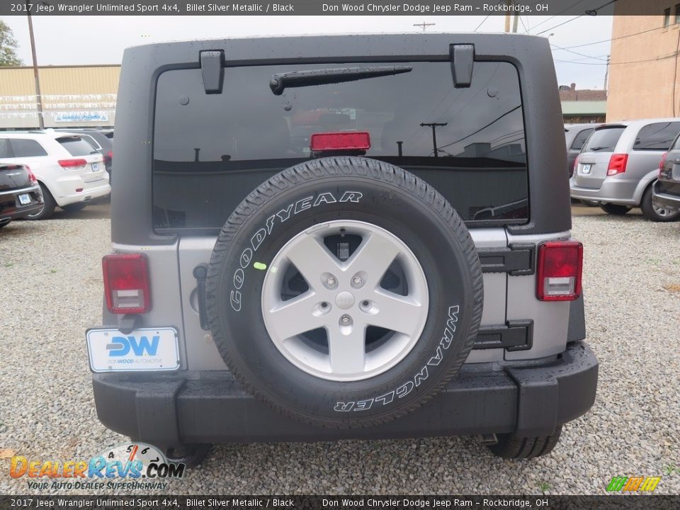 2017 Jeep Wrangler Unlimited Sport 4x4 Billet Silver Metallic / Black Photo #9