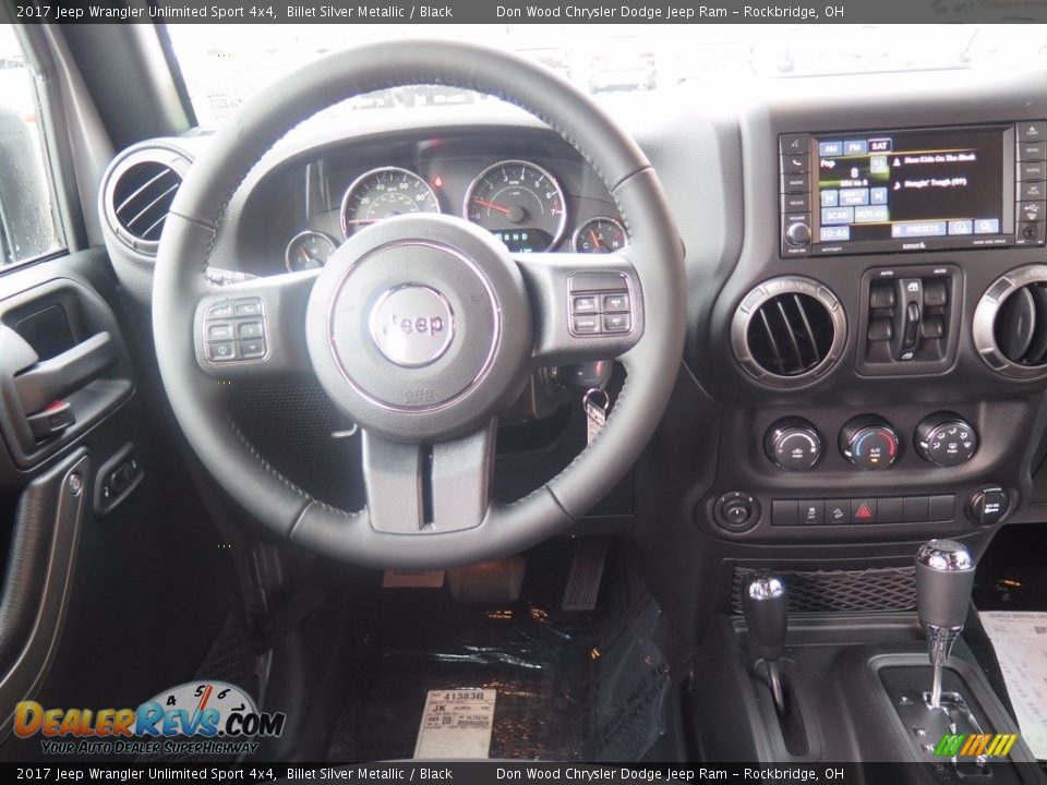 2017 Jeep Wrangler Unlimited Sport 4x4 Billet Silver Metallic / Black Photo #12