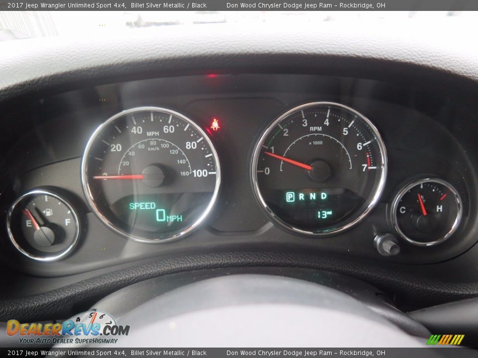 2017 Jeep Wrangler Unlimited Sport 4x4 Billet Silver Metallic / Black Photo #14