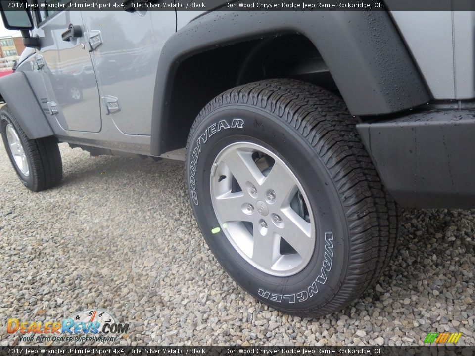 2017 Jeep Wrangler Unlimited Sport 4x4 Billet Silver Metallic / Black Photo #18
