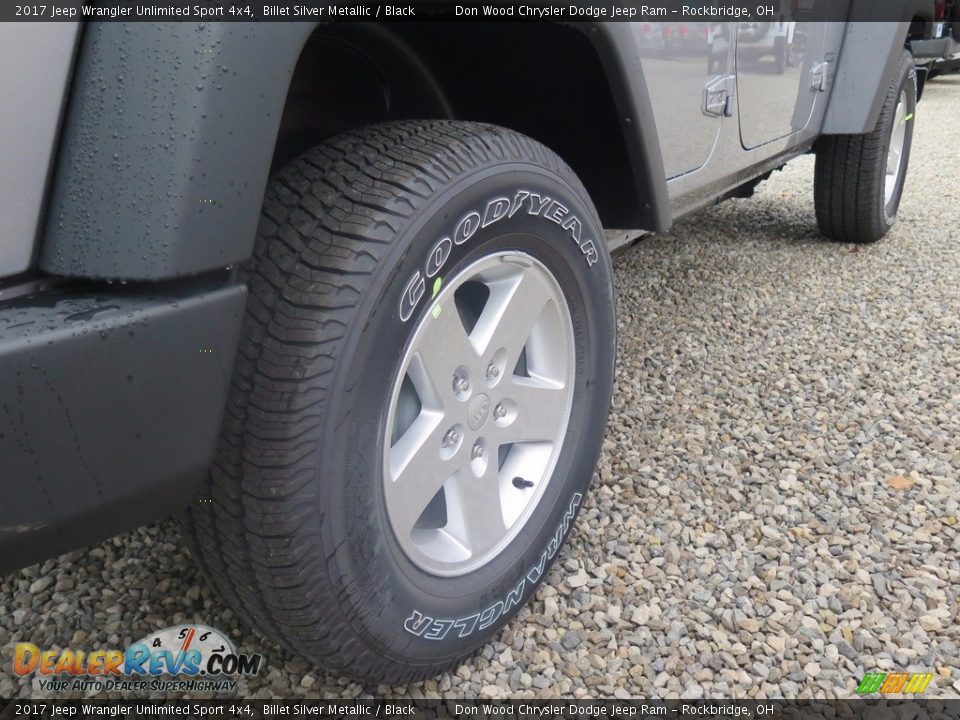 2017 Jeep Wrangler Unlimited Sport 4x4 Billet Silver Metallic / Black Photo #19
