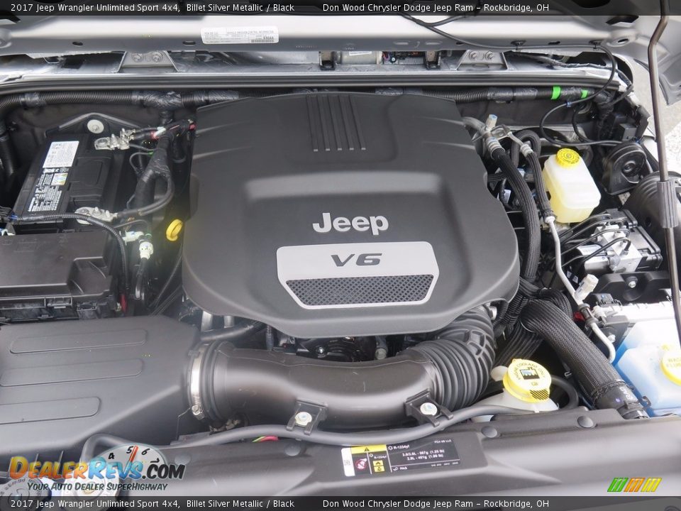2017 Jeep Wrangler Unlimited Sport 4x4 Billet Silver Metallic / Black Photo #22
