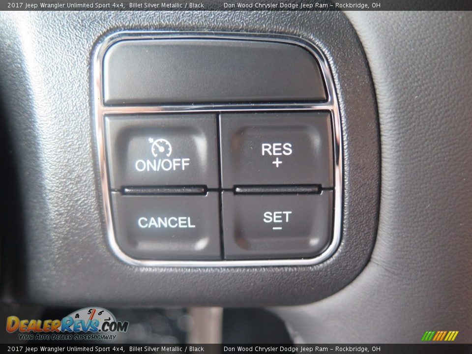 2017 Jeep Wrangler Unlimited Sport 4x4 Billet Silver Metallic / Black Photo #24