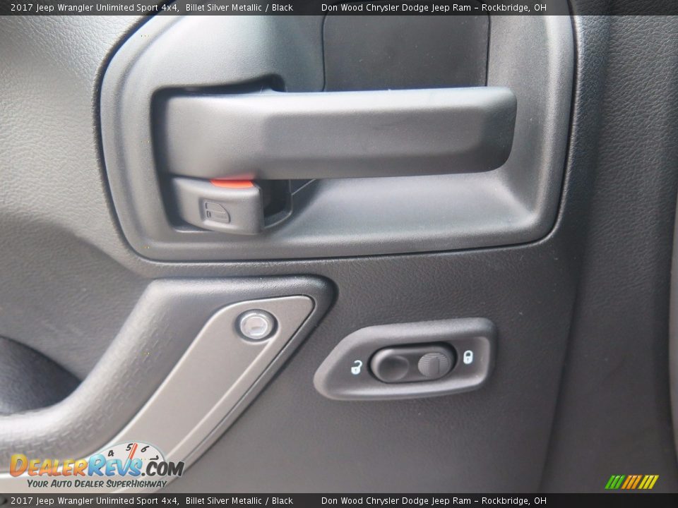 2017 Jeep Wrangler Unlimited Sport 4x4 Billet Silver Metallic / Black Photo #27