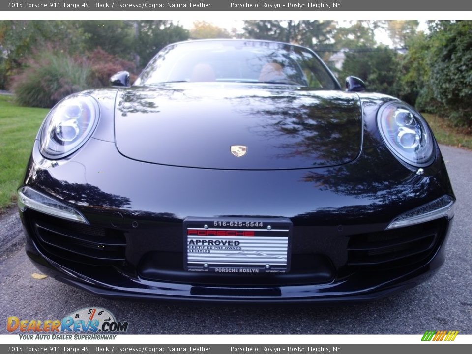 2015 Porsche 911 Targa 4S Black / Espresso/Cognac Natural Leather Photo #2