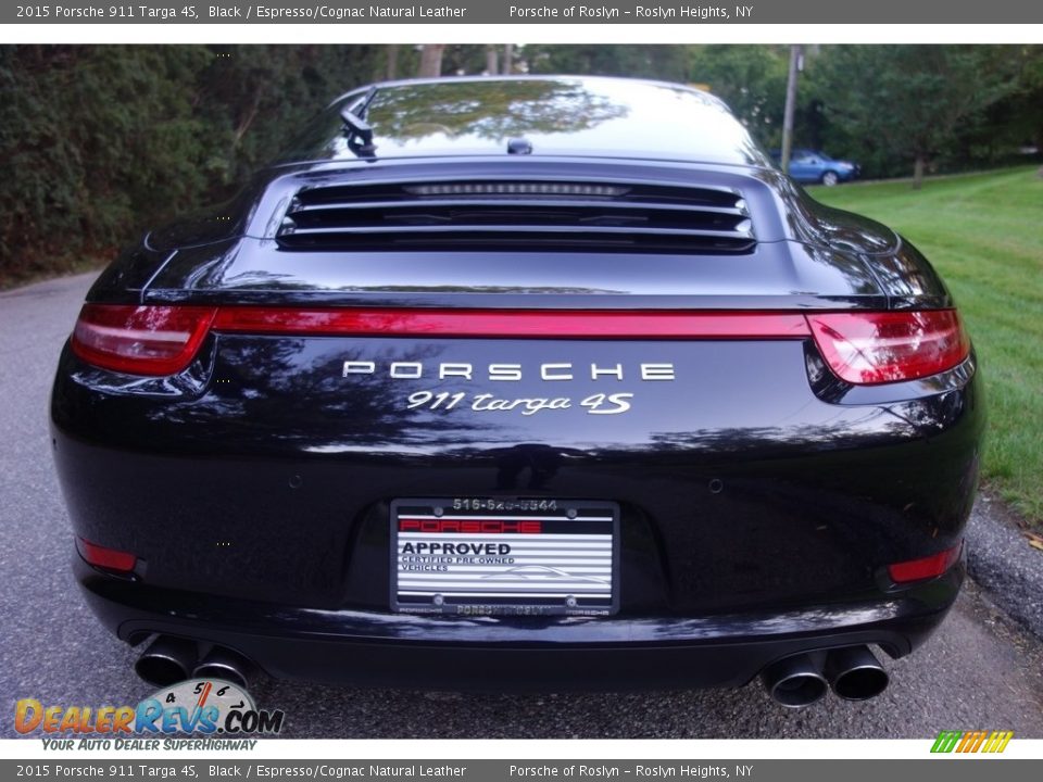 2015 Porsche 911 Targa 4S Black / Espresso/Cognac Natural Leather Photo #5