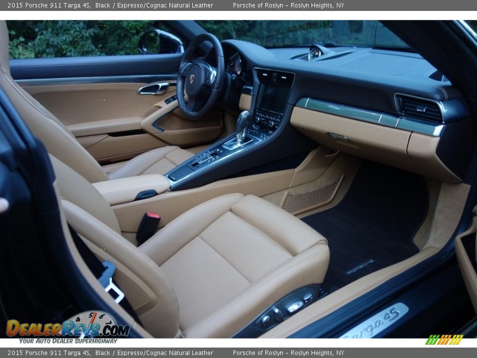 2015 Porsche 911 Targa 4S Black / Espresso/Cognac Natural Leather Photo #15