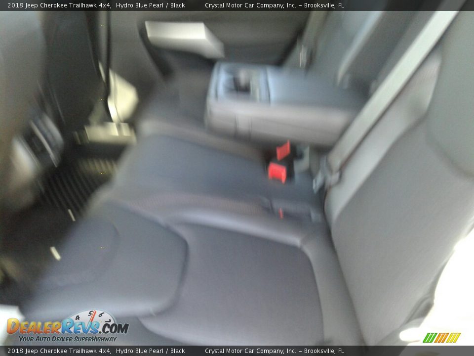 2018 Jeep Cherokee Trailhawk 4x4 Hydro Blue Pearl / Black Photo #10