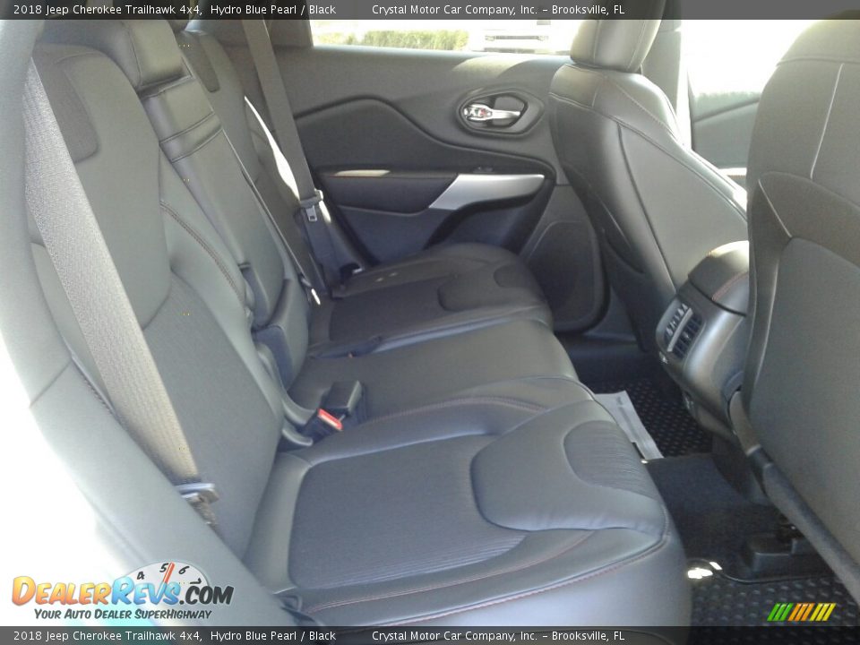 2018 Jeep Cherokee Trailhawk 4x4 Hydro Blue Pearl / Black Photo #11