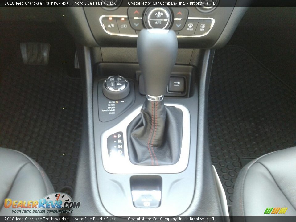 2018 Jeep Cherokee Trailhawk 4x4 Hydro Blue Pearl / Black Photo #16