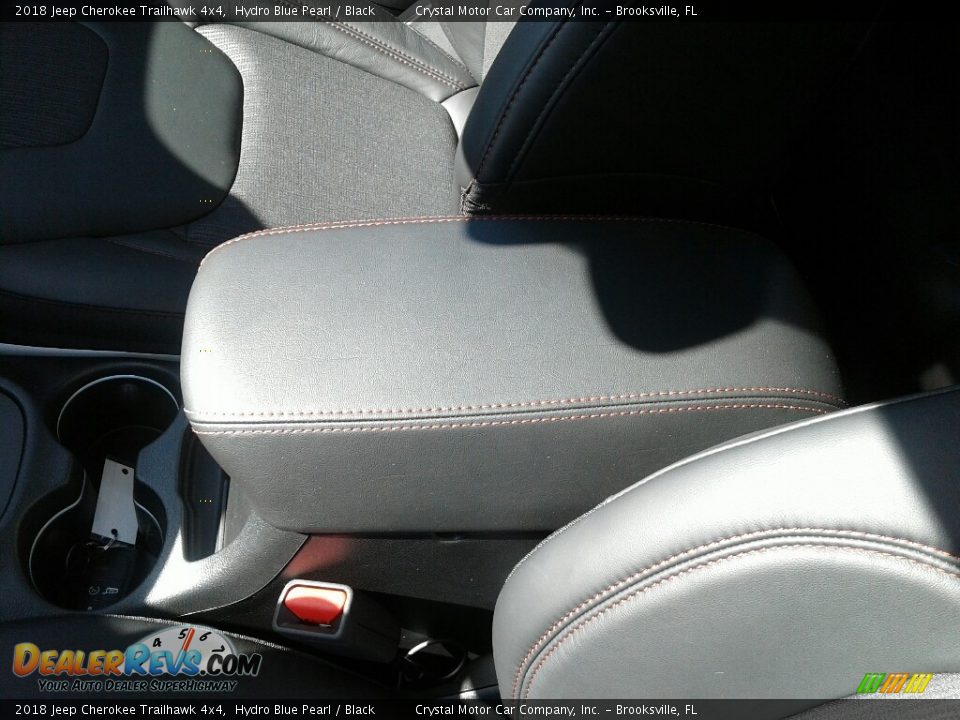 2018 Jeep Cherokee Trailhawk 4x4 Hydro Blue Pearl / Black Photo #18