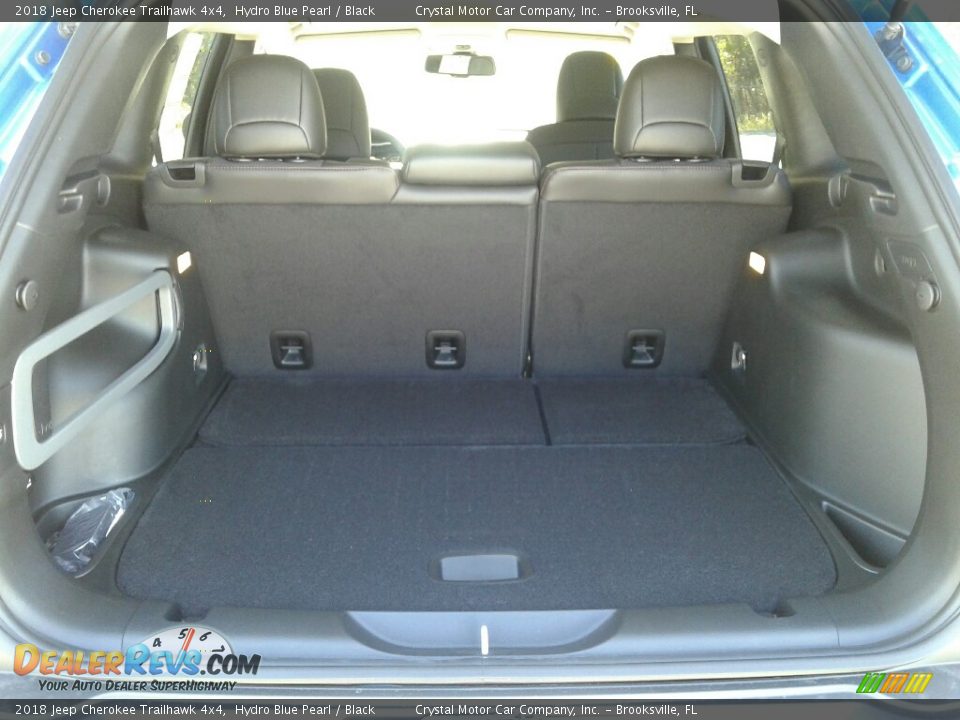 2018 Jeep Cherokee Trailhawk 4x4 Hydro Blue Pearl / Black Photo #19