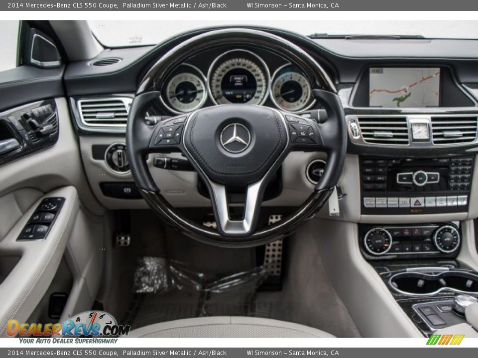 2014 Mercedes-Benz CLS 550 Coupe Palladium Silver Metallic / Ash/Black Photo #4