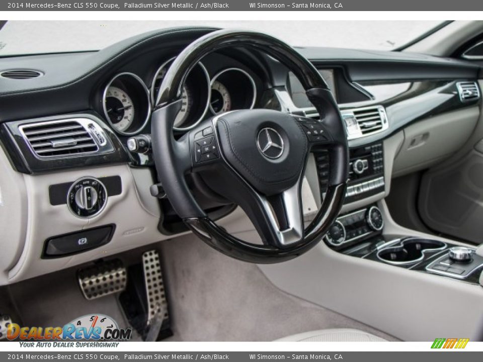 2014 Mercedes-Benz CLS 550 Coupe Palladium Silver Metallic / Ash/Black Photo #21