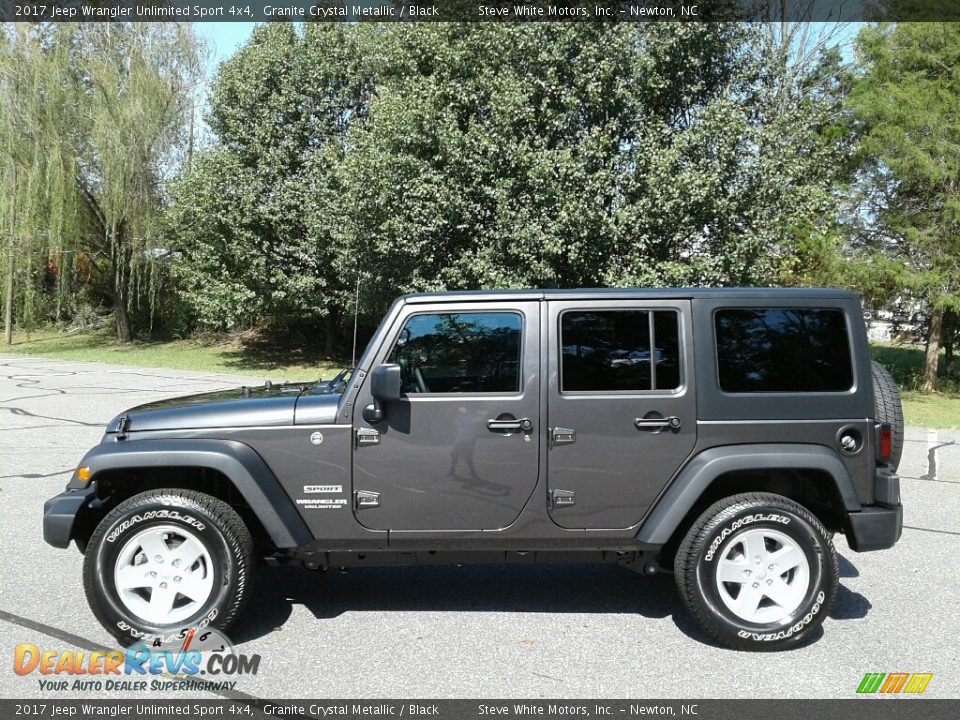 2017 Jeep Wrangler Unlimited Sport 4x4 Granite Crystal Metallic / Black Photo #1