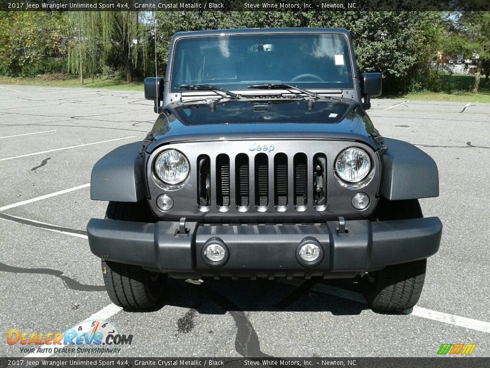 2017 Jeep Wrangler Unlimited Sport 4x4 Granite Crystal Metallic / Black Photo #3
