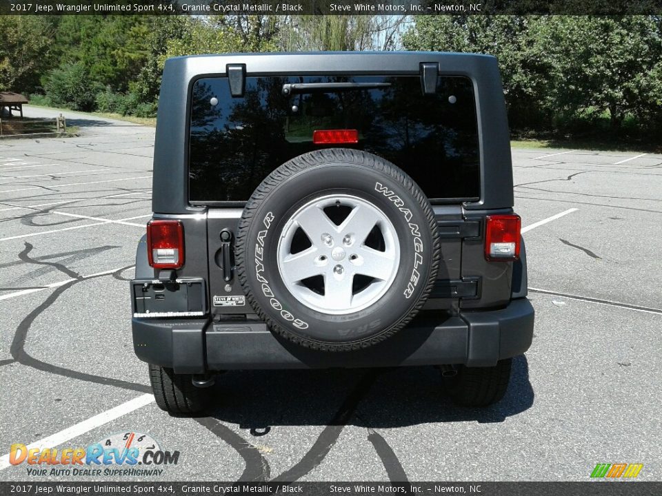 2017 Jeep Wrangler Unlimited Sport 4x4 Granite Crystal Metallic / Black Photo #7