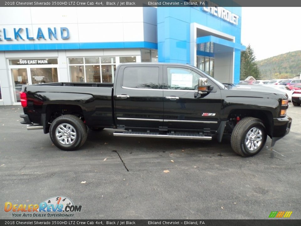 2018 Chevrolet Silverado 3500HD LTZ Crew Cab 4x4 Black / Jet Black Photo #4