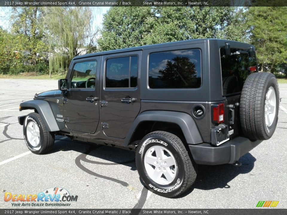 2017 Jeep Wrangler Unlimited Sport 4x4 Granite Crystal Metallic / Black Photo #8