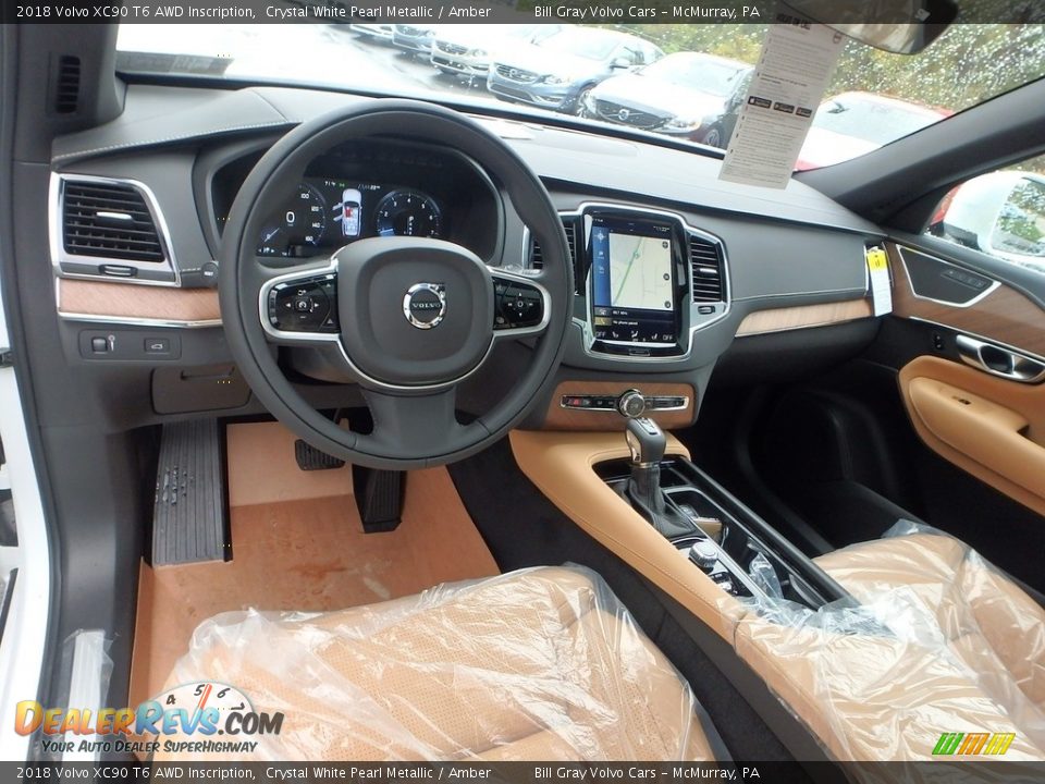 Amber Interior - 2018 Volvo XC90 T6 AWD Inscription Photo #10